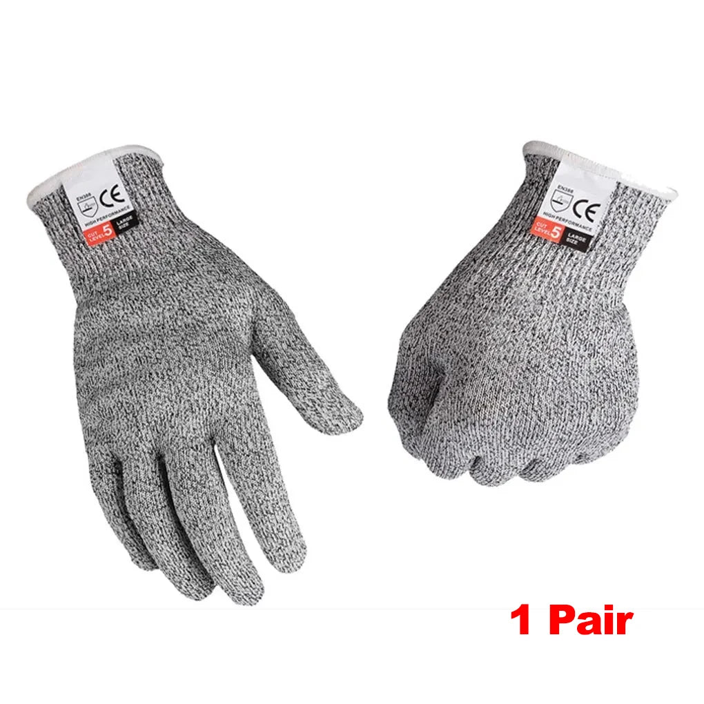 HPPE Level 5 Safety Anti-Cut Gloves | Industrial, Kitchen, Gardening, Multi-Purpose