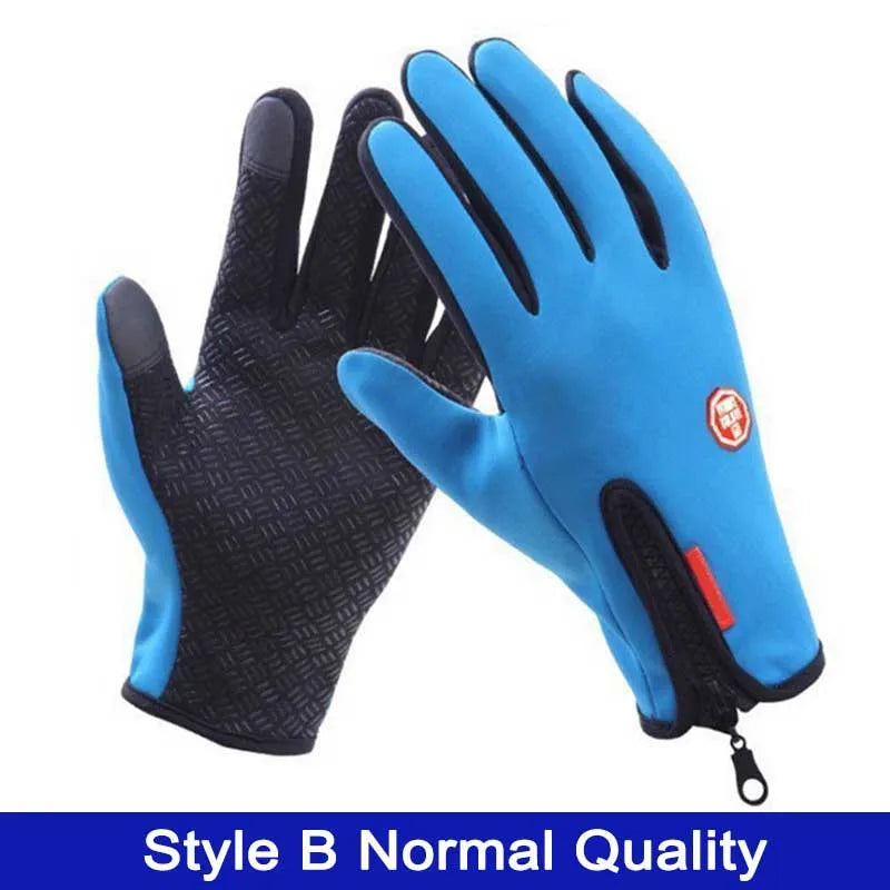 Winter Touchscreen Thermal Cycling Gloves – Full Finger, Waterproof, Windproof for Outdoor Sports
