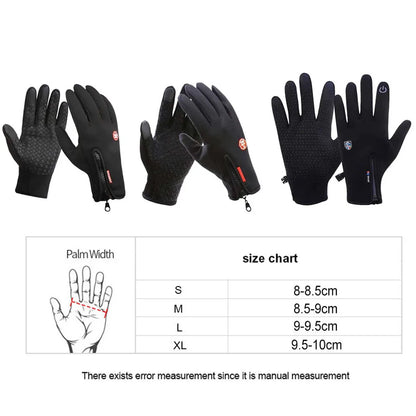 Winter Touchscreen Thermal Cycling Gloves – Full Finger, Waterproof, Windproof for Outdoor Sports