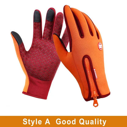 Winter Touchscreen Thermal Cycling Gloves – Full Finger, Waterproof, Windproof for Outdoor Sports