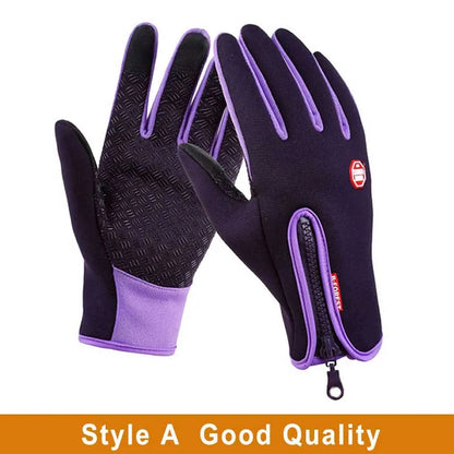 Winter Touchscreen Thermal Cycling Gloves – Full Finger, Waterproof, Windproof for Outdoor Sports