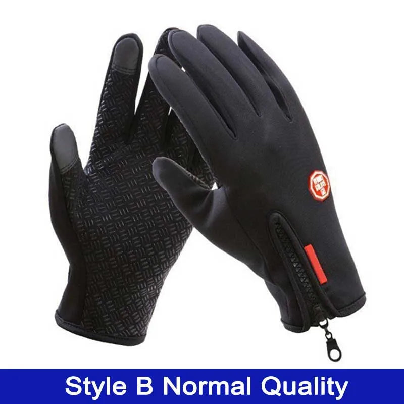 Winter Touchscreen Thermal Cycling Gloves – Full Finger, Waterproof, Windproof for Outdoor Sports