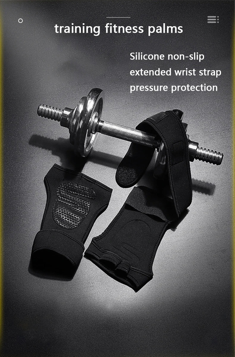 3-in-1 Breathable Workout Gloves – Anti-Slip Grip & Wrist Support