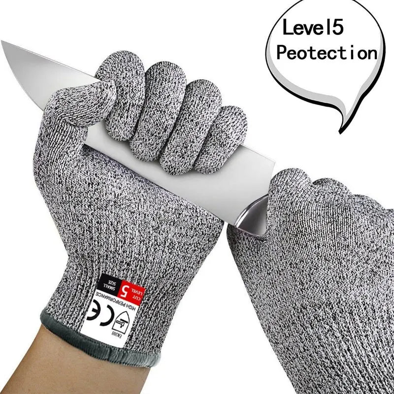 HPPE Level 5 Safety Anti-Cut Gloves | Industrial, Kitchen, Gardening, Multi-Purpose