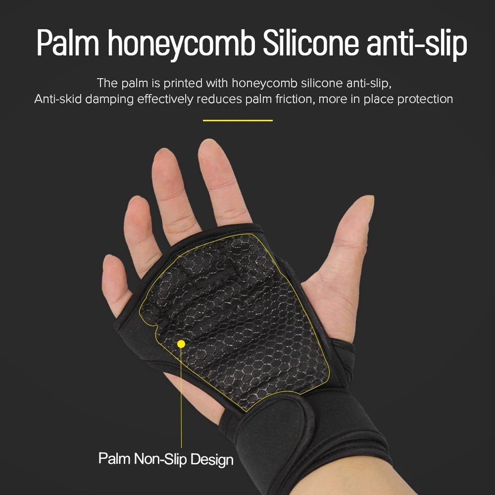 Weightlifting Gloves with wrist Support-anti-slip & breathable