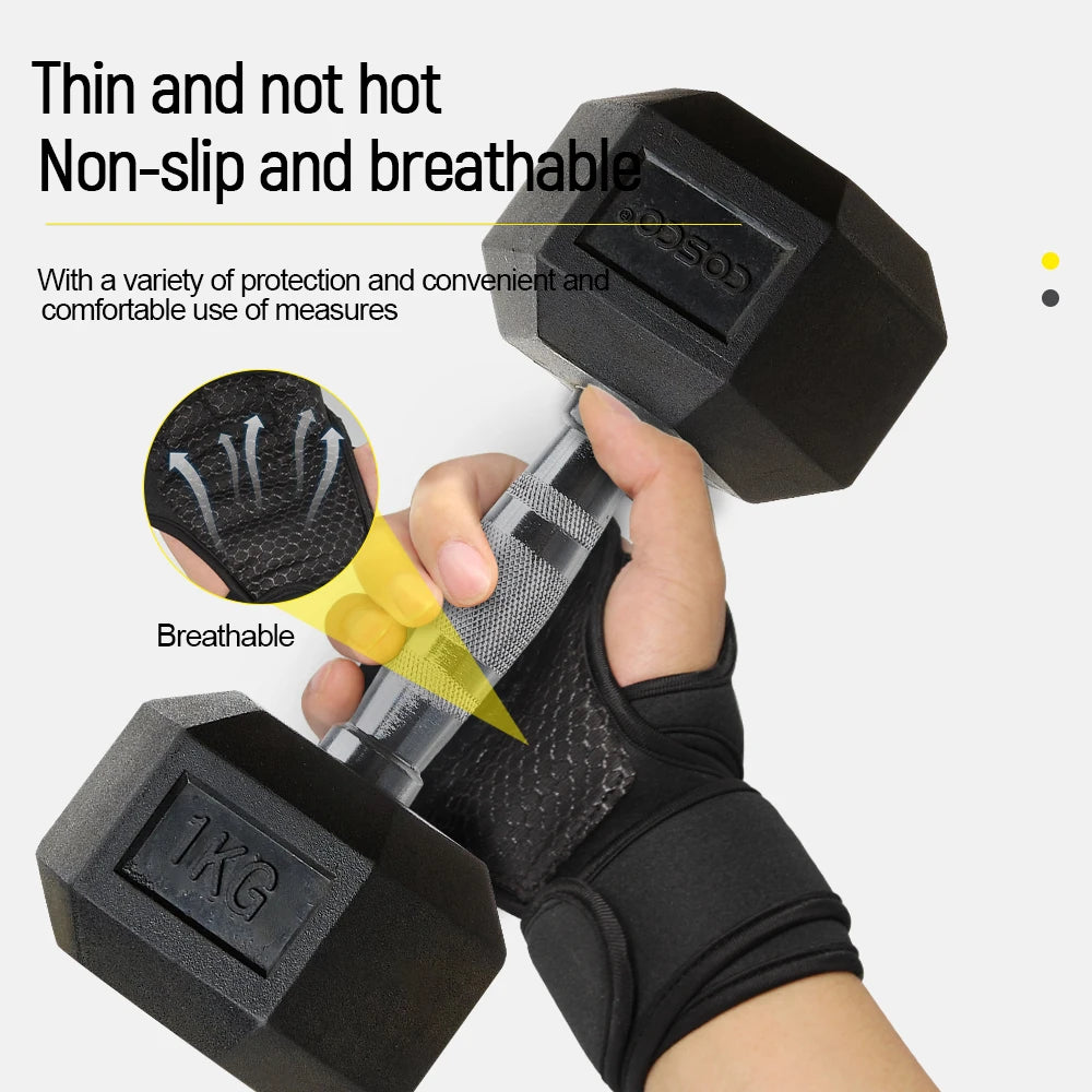 Weightlifting Gloves with wrist Support-anti-slip & breathable