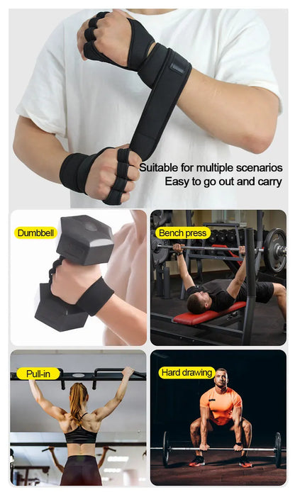 Weightlifting Gloves with wrist Support-anti-slip & breathable
