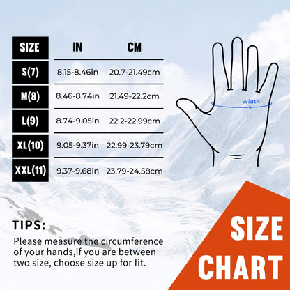 HANDLANDY Waterproof Cold-Weather Work Gloves – Fully Rubber-Coated, Warm Lining, Winter Outdoor Work Protection