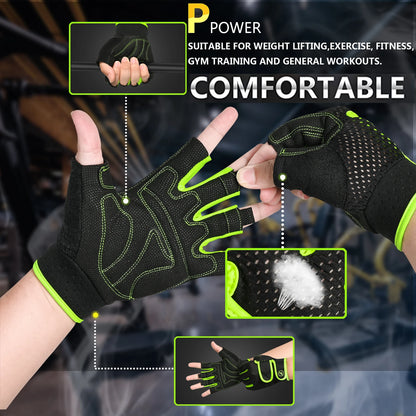 Breathable Gym Gloves – Non-Slip Grip & Wrist Support