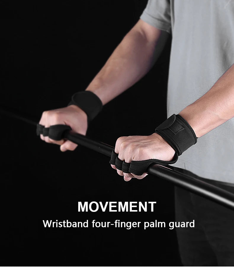 3-in-1 Breathable Workout Gloves – Anti-Slip Grip & Wrist Support