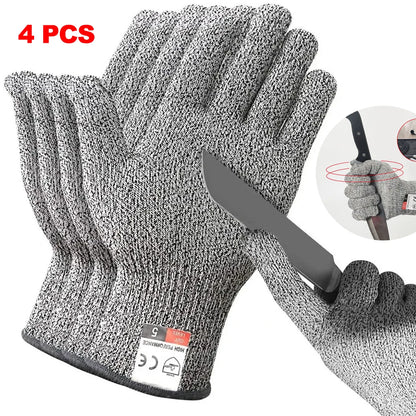 HPPE Level 5 Safety Anti-Cut Gloves | Industrial, Kitchen, Gardening, Multi-Purpose
