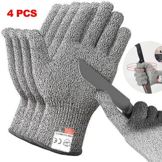 HPPE Level 5 Safety Anti-Cut Gloves | Industrial, Kitchen, Gardening, Multi-Purpose