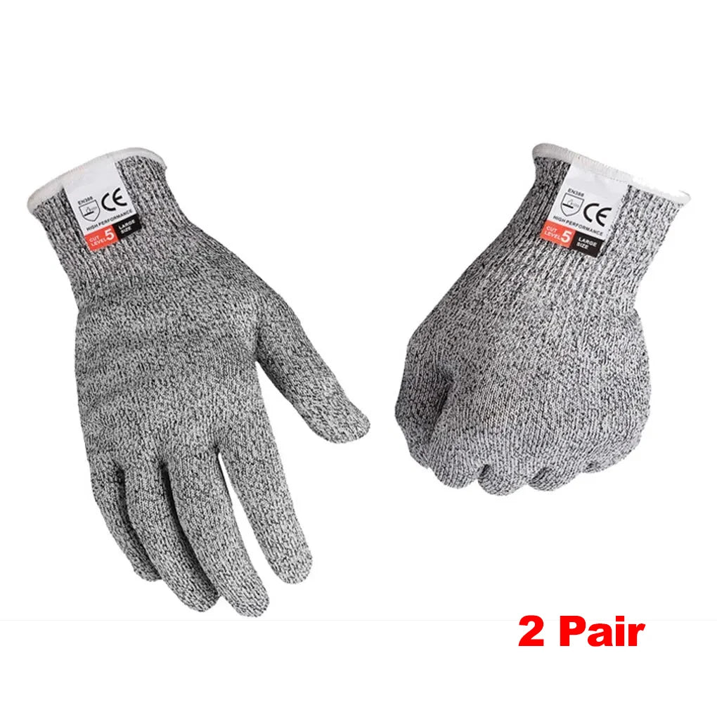 HPPE Level 5 Safety Anti-Cut Gloves | Industrial, Kitchen, Gardening, Multi-Purpose
