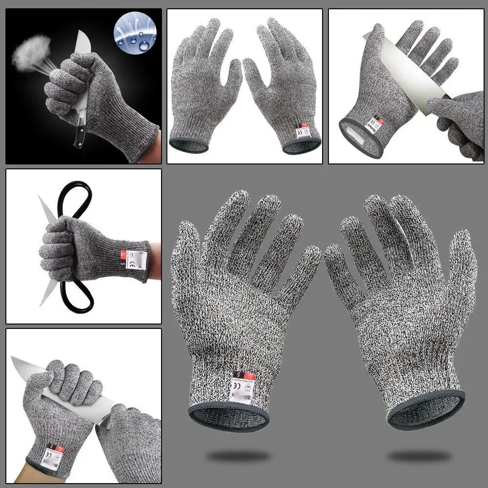 HPPE Level 5 Safety Anti-Cut Gloves | Industrial, Kitchen, Gardening, Multi-Purpose