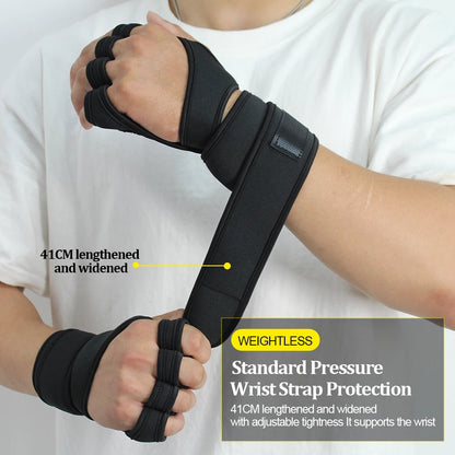 Weightlifting Gloves with wrist Support-anti-slip & breathable