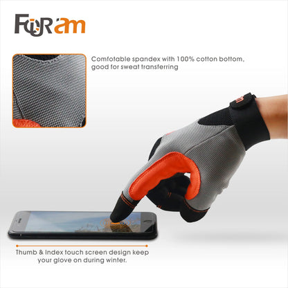 1 Pair High Dexterity Work Gloves for Men and Women | Touch Screen Compatible, Excellent Grip, Multipurpose Utility
