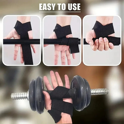 Weightlifting Wrist Straps – Adjustable Support for Gym, Fitness & Strength Training