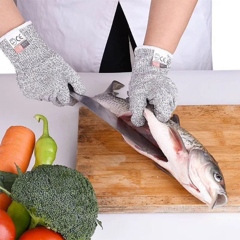 HPPE Level 5 Safety Anti-Cut Gloves | Industrial, Kitchen, Gardening, Multi-Purpose