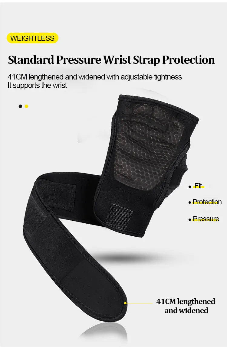 Weightlifting Gloves with wrist Support-anti-slip & breathable