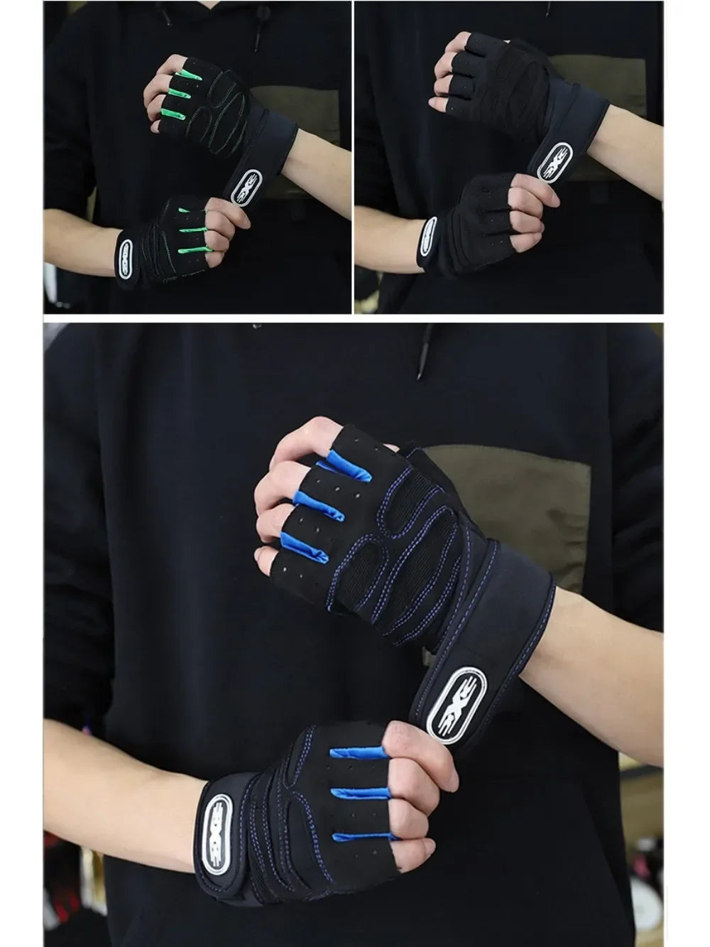 Premium Outdoor Workout Gloves – Wrist Support & Breathable Grip for Men and Women