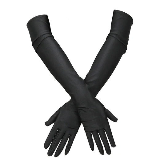 Elegant Women’s Long Opera Gloves – Elbow-Length Finger Protection