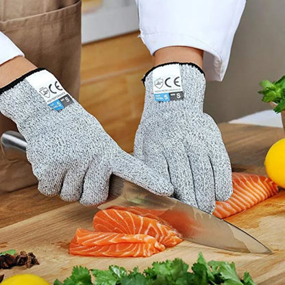 HPPE Level 5 Safety Anti-Cut Gloves | Industrial, Kitchen, Gardening, Multi-Purpose