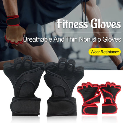 Weightlifting Gloves with wrist Support-anti-slip & breathable
